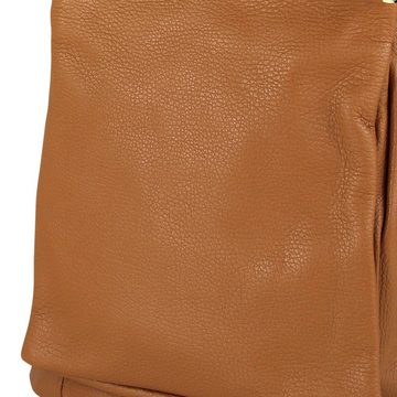 Toscanto Cityrucksack Toscanto Damen Cityrucksack Leder Tasche (Cityrucksack), Damen Cityrucksack Leder, tan, hellbraun, Größe ca. 30cm