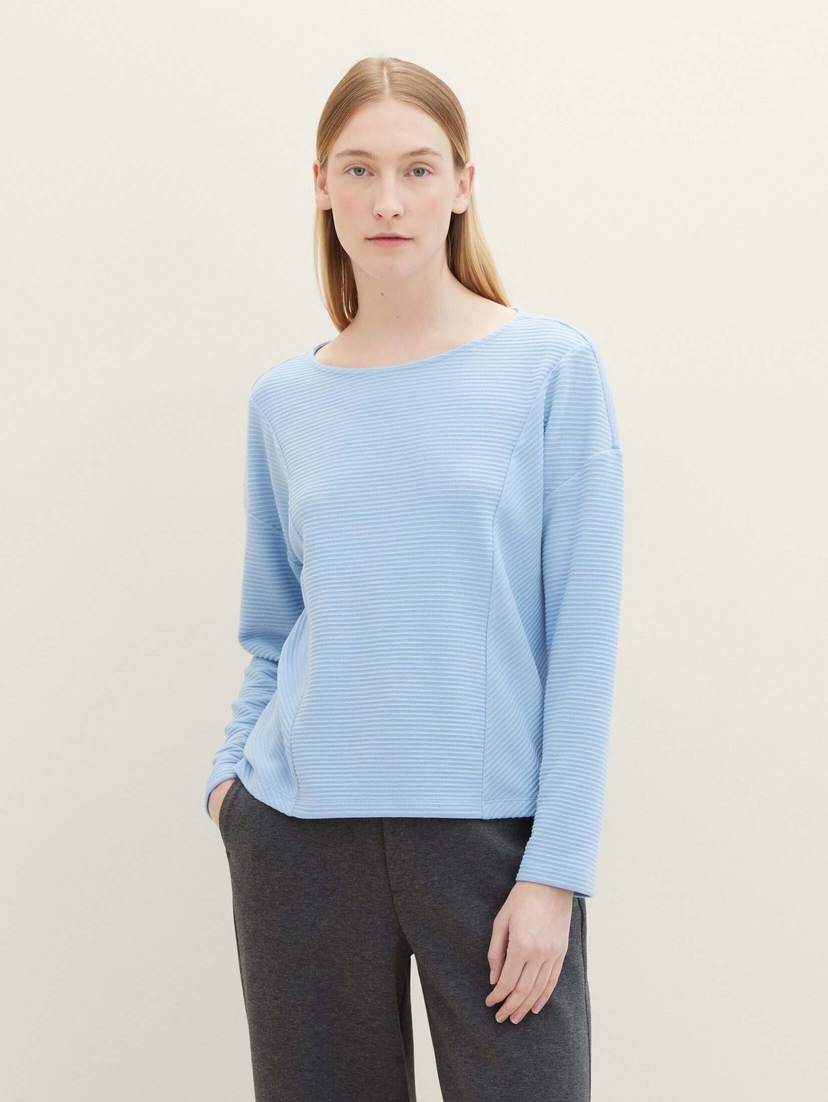 TOM TAILOR Sweatshirt Sweatshirt mit Struktur