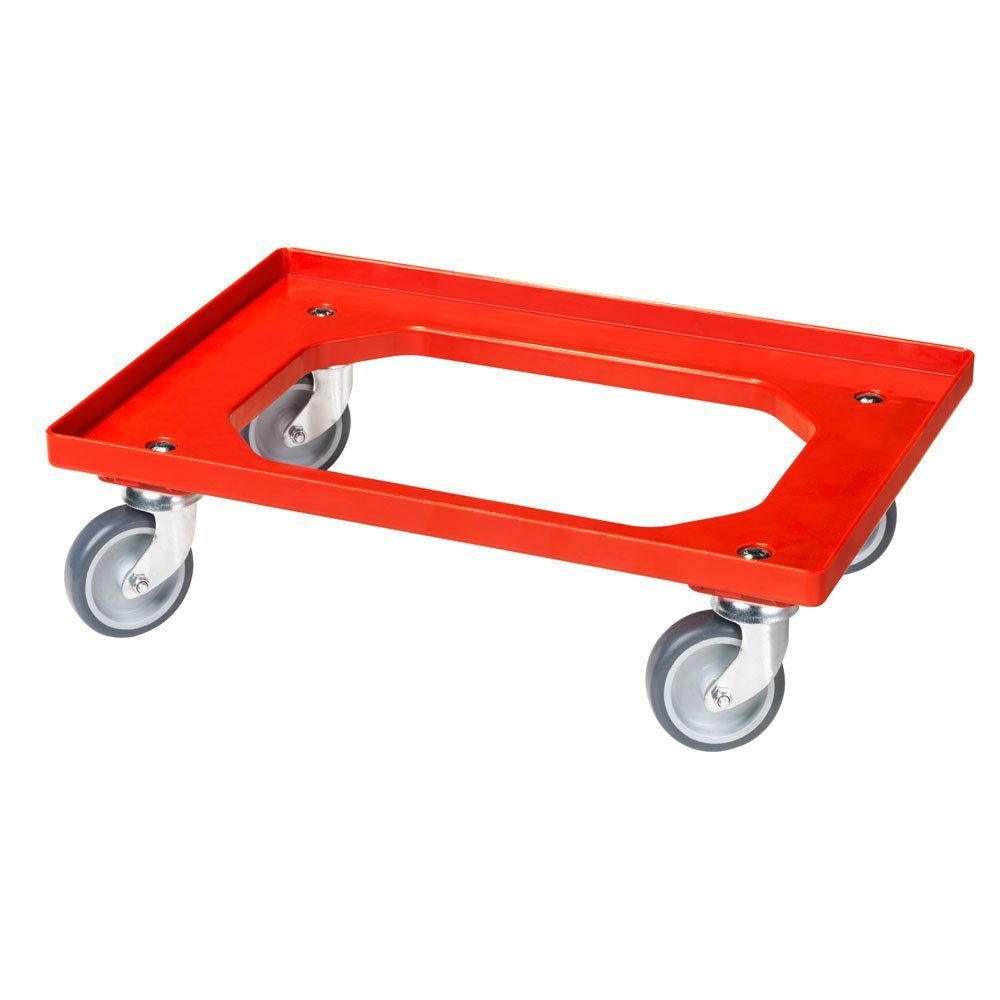 Logiplast Transportroller Transportroller – 4 Lenkrollen, passend für Eurobehälter 600×400 mm