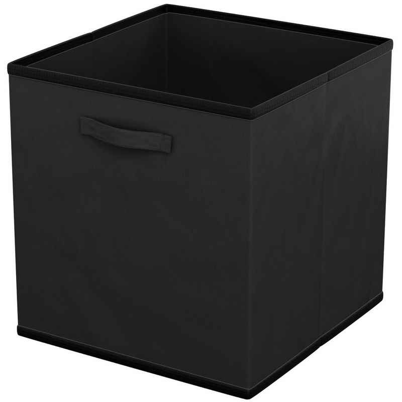 Intirilife Aufbewahrungsbox, Faltbare Aufbewahrungsbox ohne Deckel - Schwarz