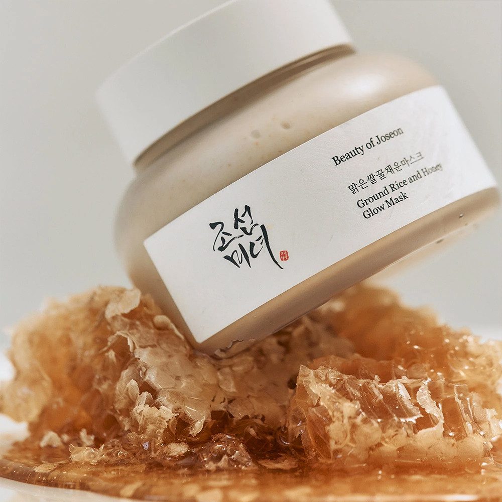 Beauty of Joseon Gesichtsmaske GROUND RICE AND HONEY GLOW MASK, klärt die Poren, für empfindliche Haut