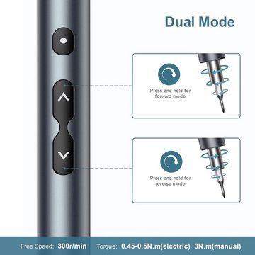 autolock Elektrowerkzeug-Set 51 in 1 Feinmechaniker Power Elektro-Schraubendreher Set, mit 48 Bits,Magnetische Feinmechaniker mit LED-Leuchten für Phone