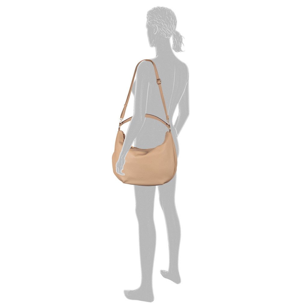 Gabor Hobo Rosina, Umhängetasche, Schultertasche mit markantem Metal-Emblem