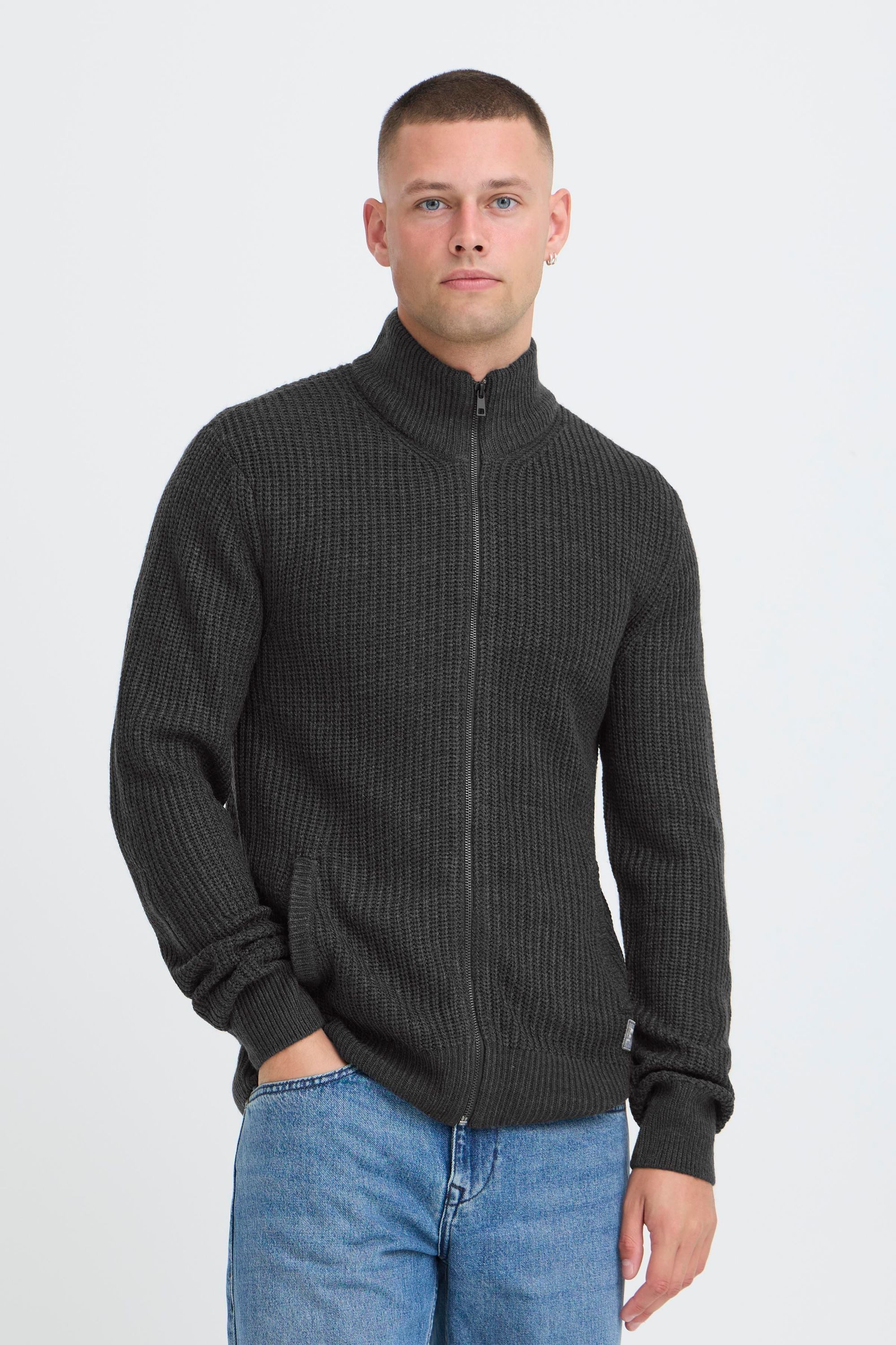 Blend Strickjacke BHMRibes Schicke Zip-Jacke mit Eingrifftaschen günstig online kaufen