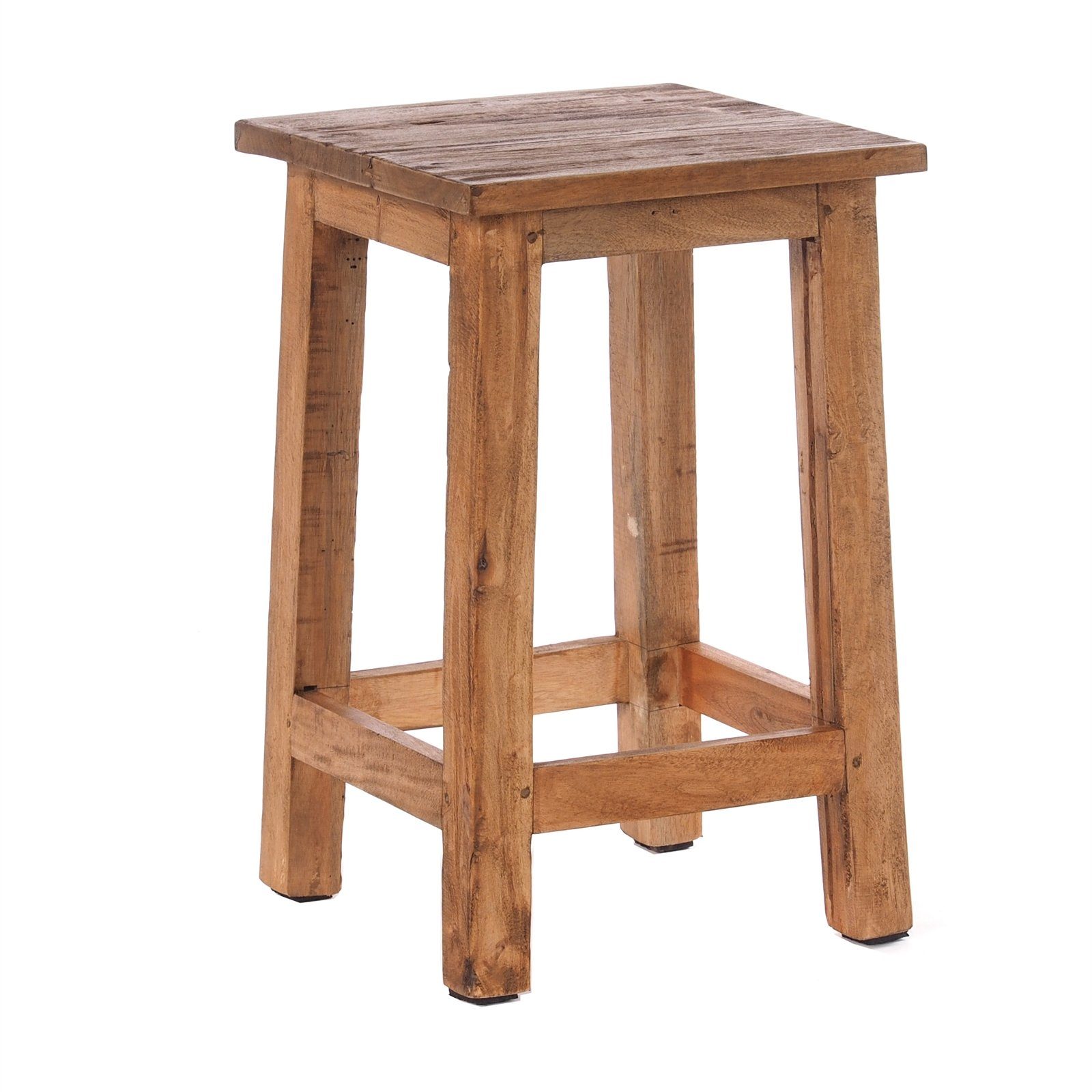 DESIGN DELIGHTS Hocker Sitzhocker MADERO, 48x30cm(HxB) Altholz Holzhocker, günstig online kaufen