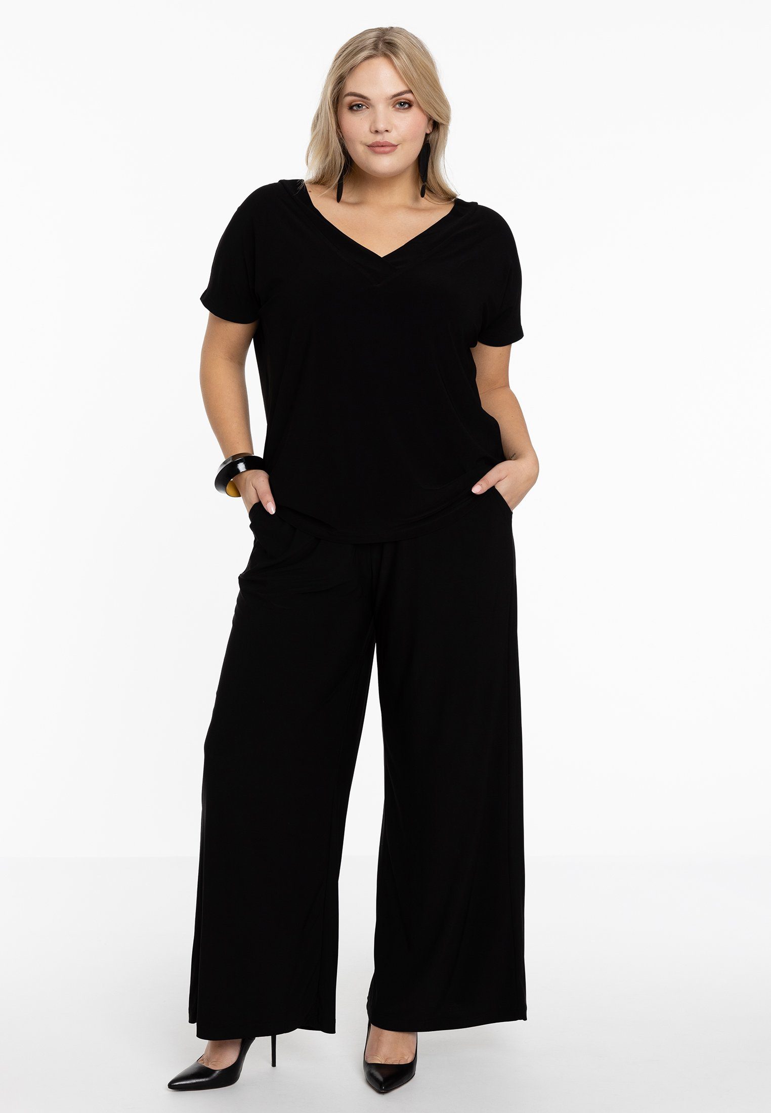 YOEK Langarmshirt Damen T-Shirt Große Größen