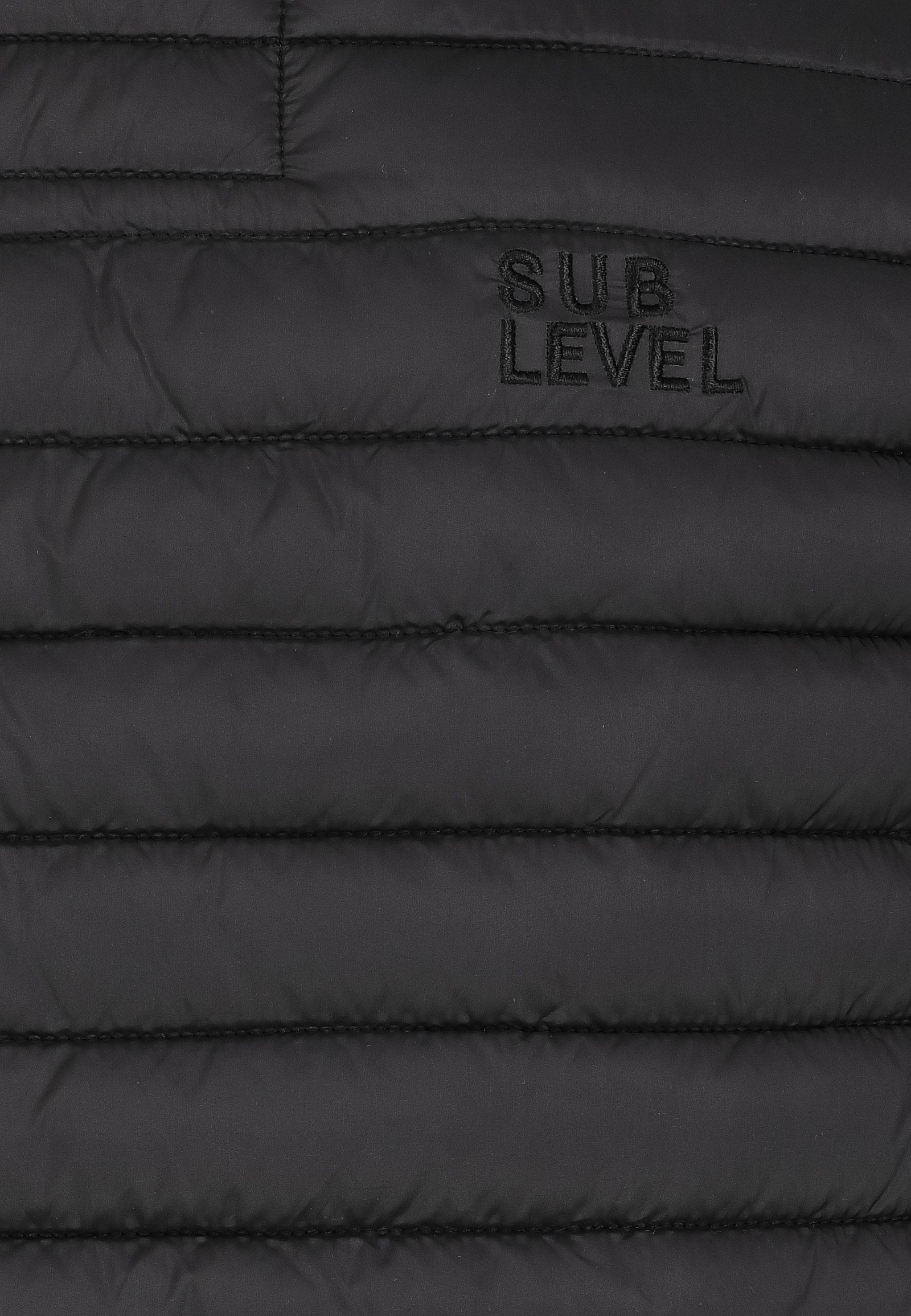 SUBLEVEL Funktionsweste Leichtes, gestepptes Design mit Stehkragen für Herren (1-tlg) Normal Fit Stehkragen Ärmellos Einfarbig wärmend