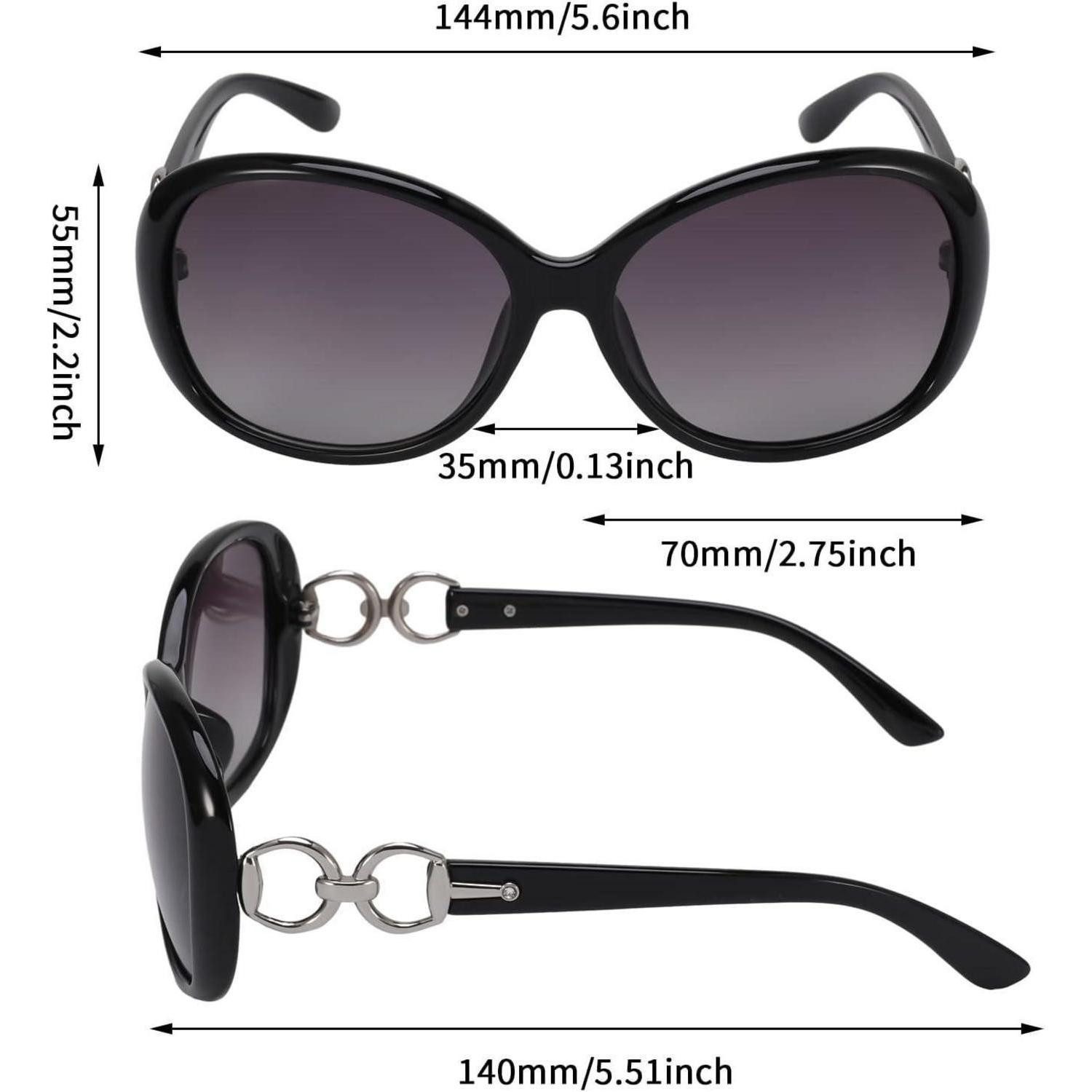 LuxusKollektion Retrosonnenbrille 3er Set Damen Polarisierte Vintage Groß-S günstig online kaufen