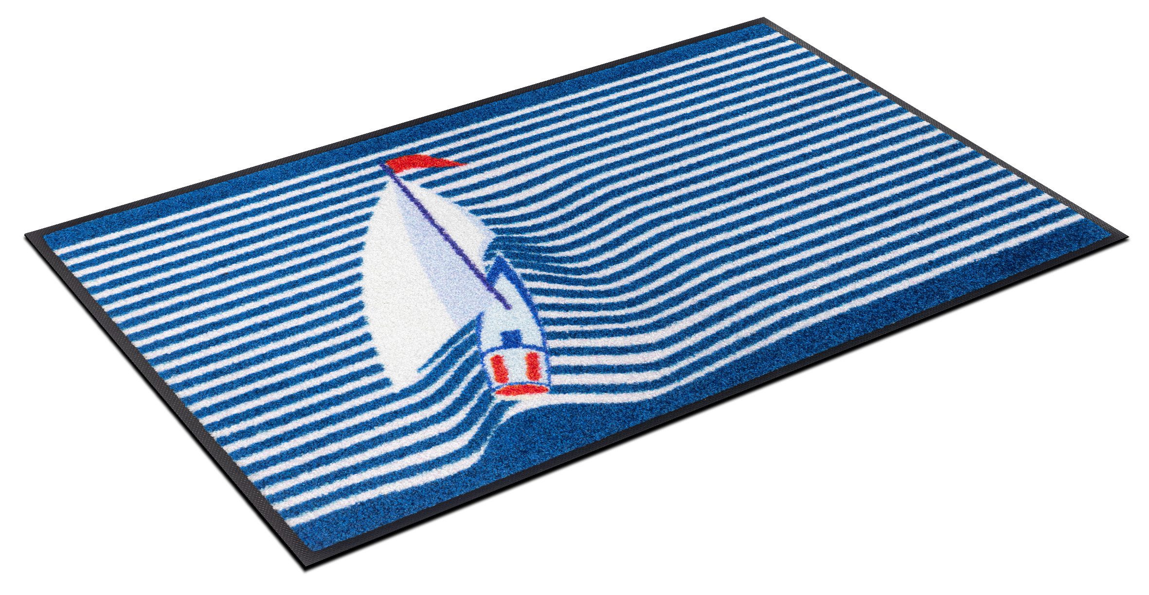 wash+dry by Kleen-Tex Fußmatte Sailing Boat, rechteckig, Höhe: 7 mm