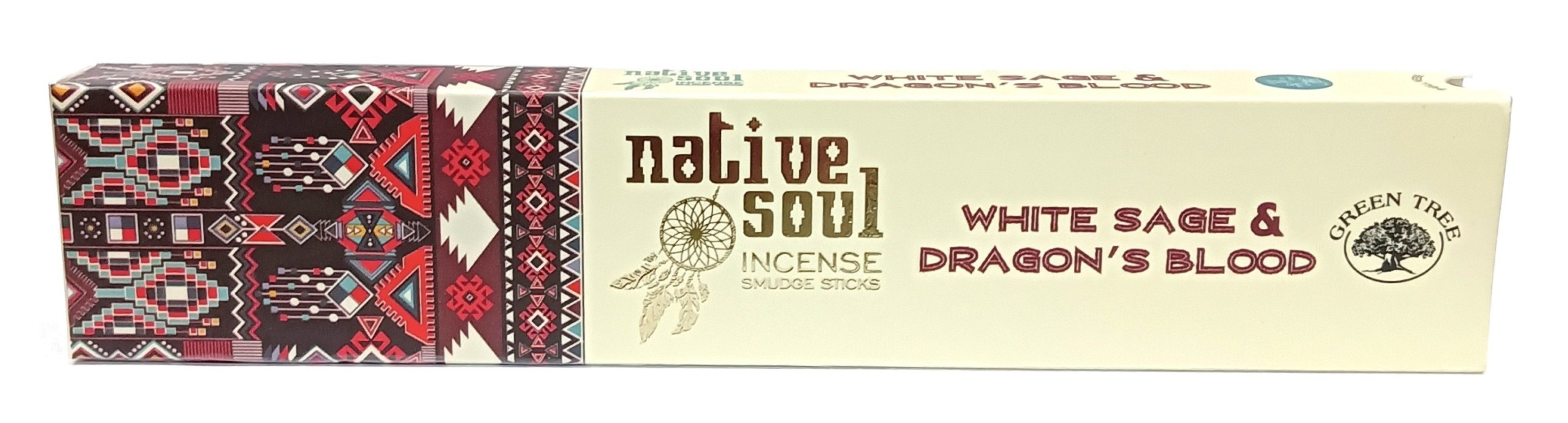Green Tree Ароматические палочки Green Tree Native Soul Incense "White Sage & Dragons Blood" 15gr.