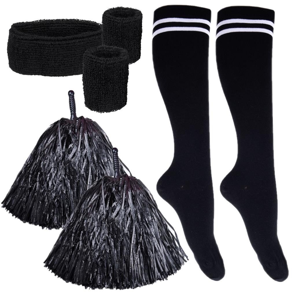 Goldschmidt Kostüme Kostüm Cheerleader Set schwarz