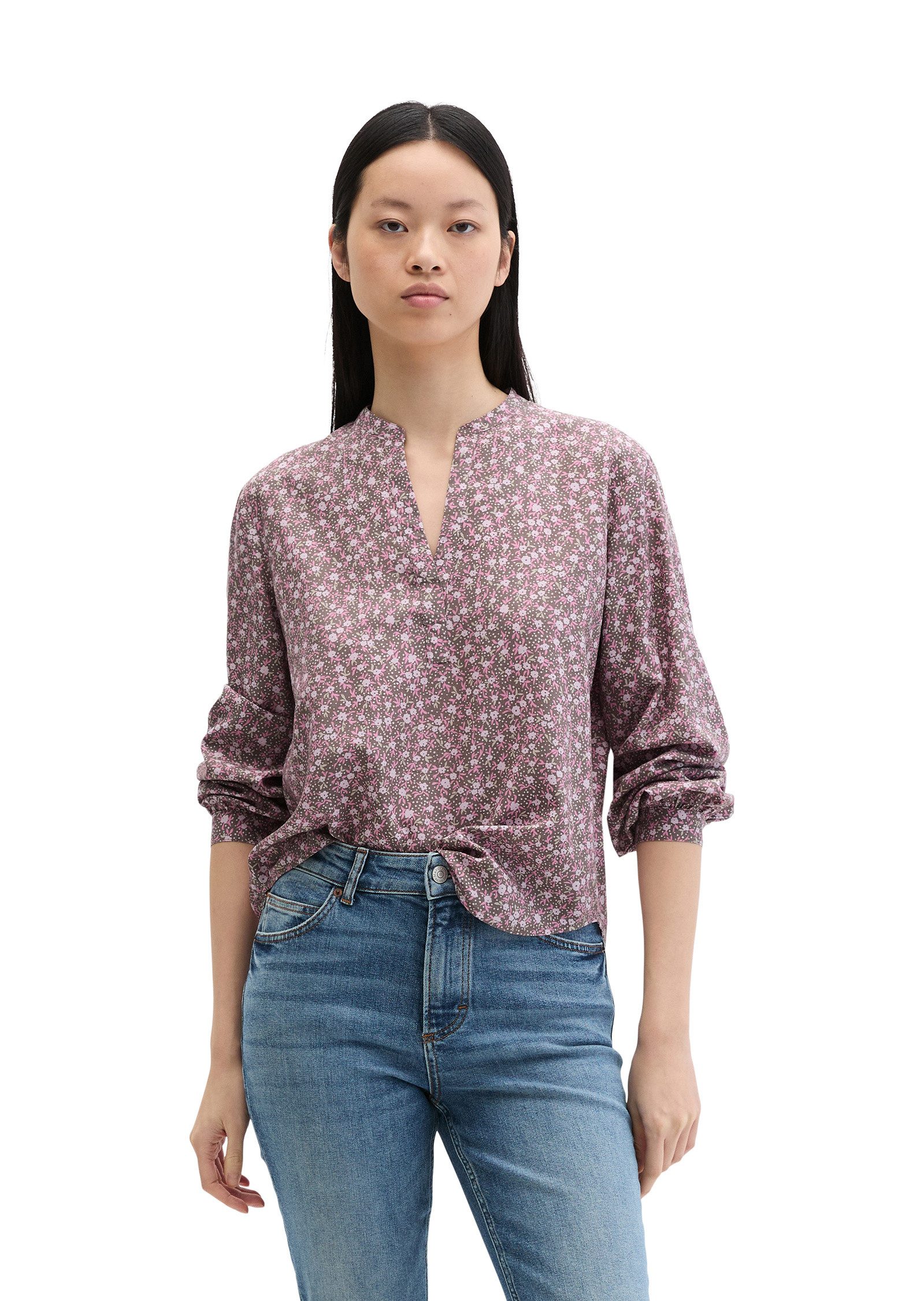Langarmbluse aus TENCEL™ Lyocell