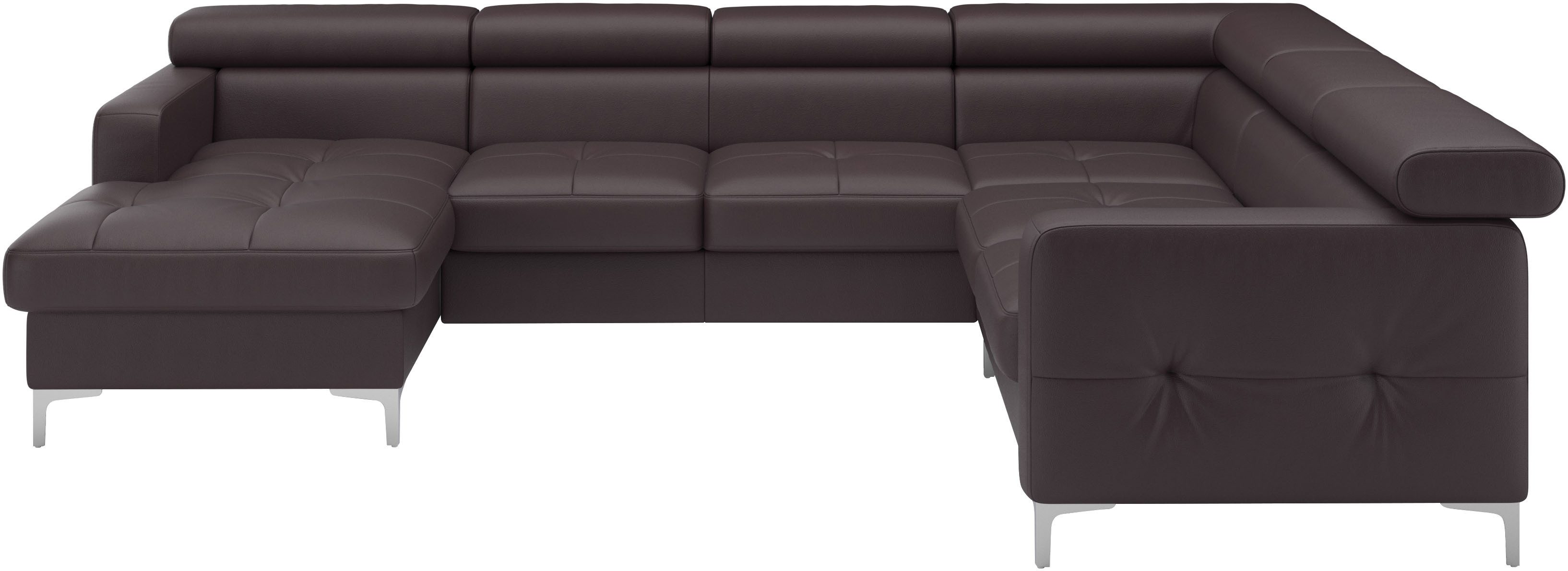 COTTA Wohnlandschaft Sammy U-Form, mit Kopfteilverstellung, wahlweise mit Bettfunktion & Bettkasten