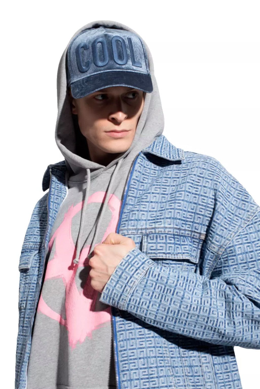 Dsquared2 Baseball Cap Baseballkappe COOL Icon Velvet Cap 6-Panel-Design, Verstellbarer Klettverschluss Velcro