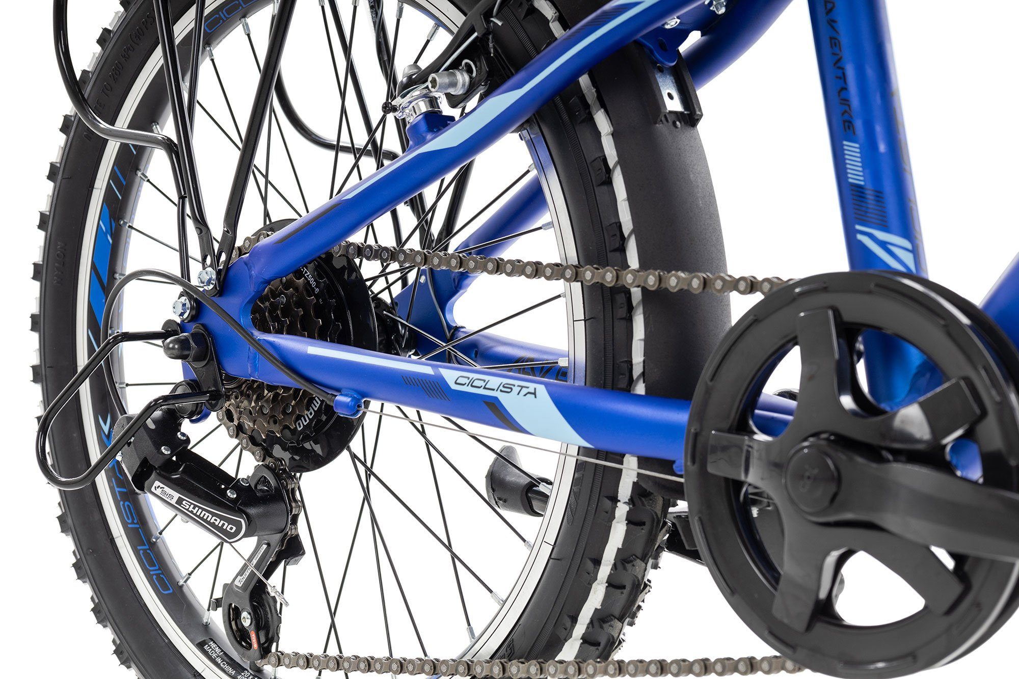 Thumbnail - Ciclista Kinderfahrrad Adventure 20, 6 Gang Shimano Tourney 6 Schaltwerk, Kettenschaltung, Kinderfahrrad 20 Zoll blau