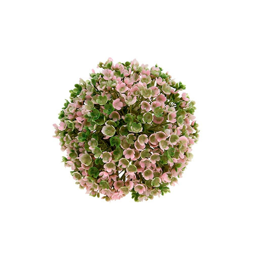 Künstliche Zimmerpflanze Mini Deko Kugel Rosa-Grün günstig online kaufen