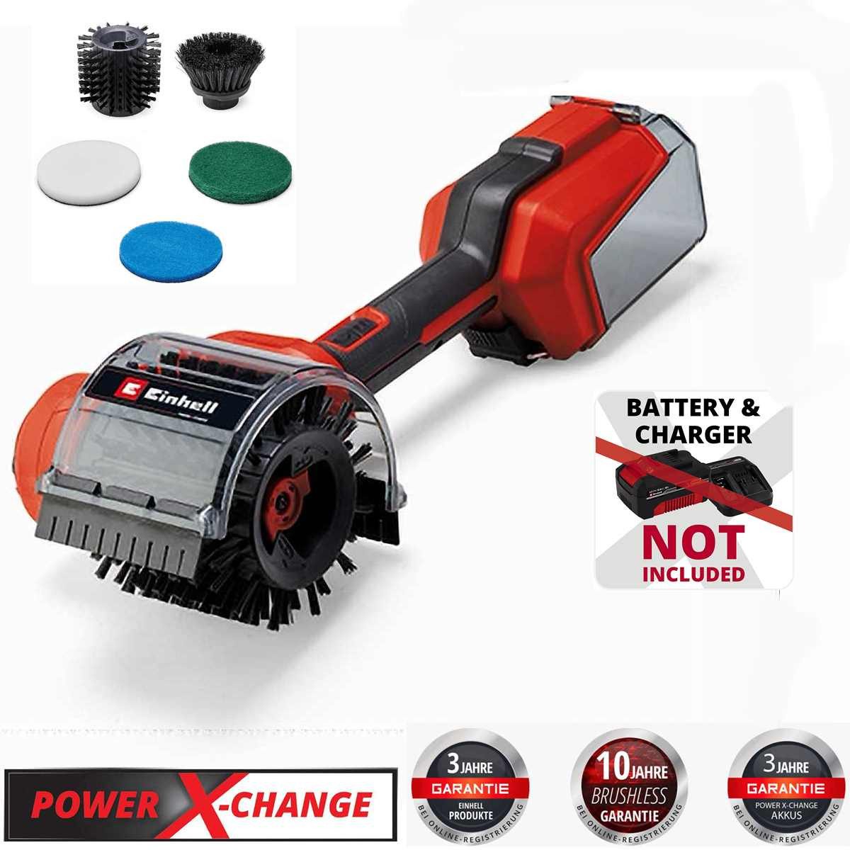 Einhell Akku-Oberflächenbürste Akku-Oberflächenbürste PICOBELLA 18/90 - 18V Power X-Change + Zubehör