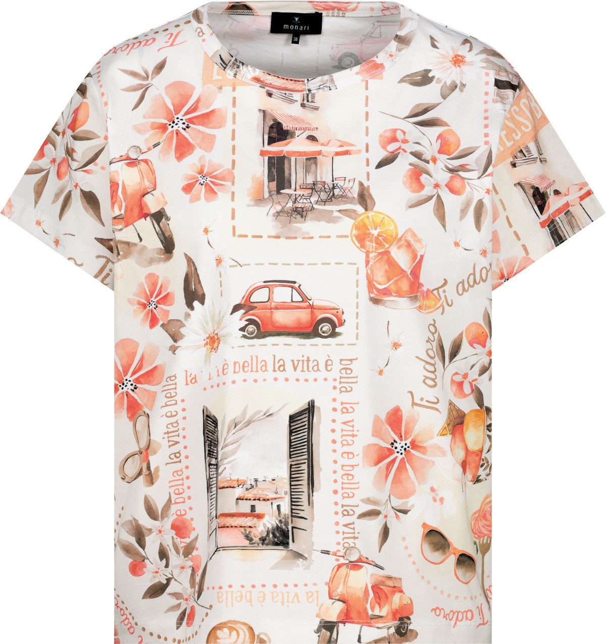 T-Shirt Shirt Italydruck Allover