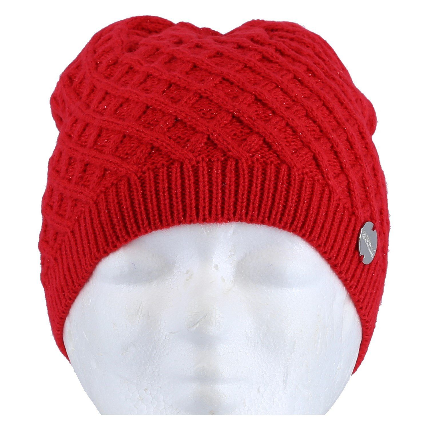 Regatta Strickmütze Multimix Hat Rautenstrickmuster rot Damen