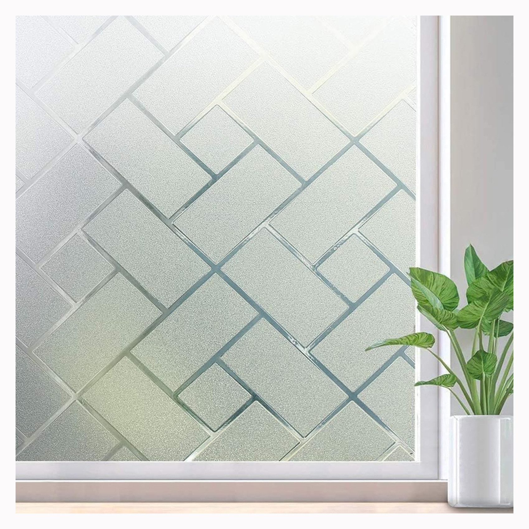Agger Fensterfolie Dekorative Fensterfolie, halbtransparente Sichtschutzfolie