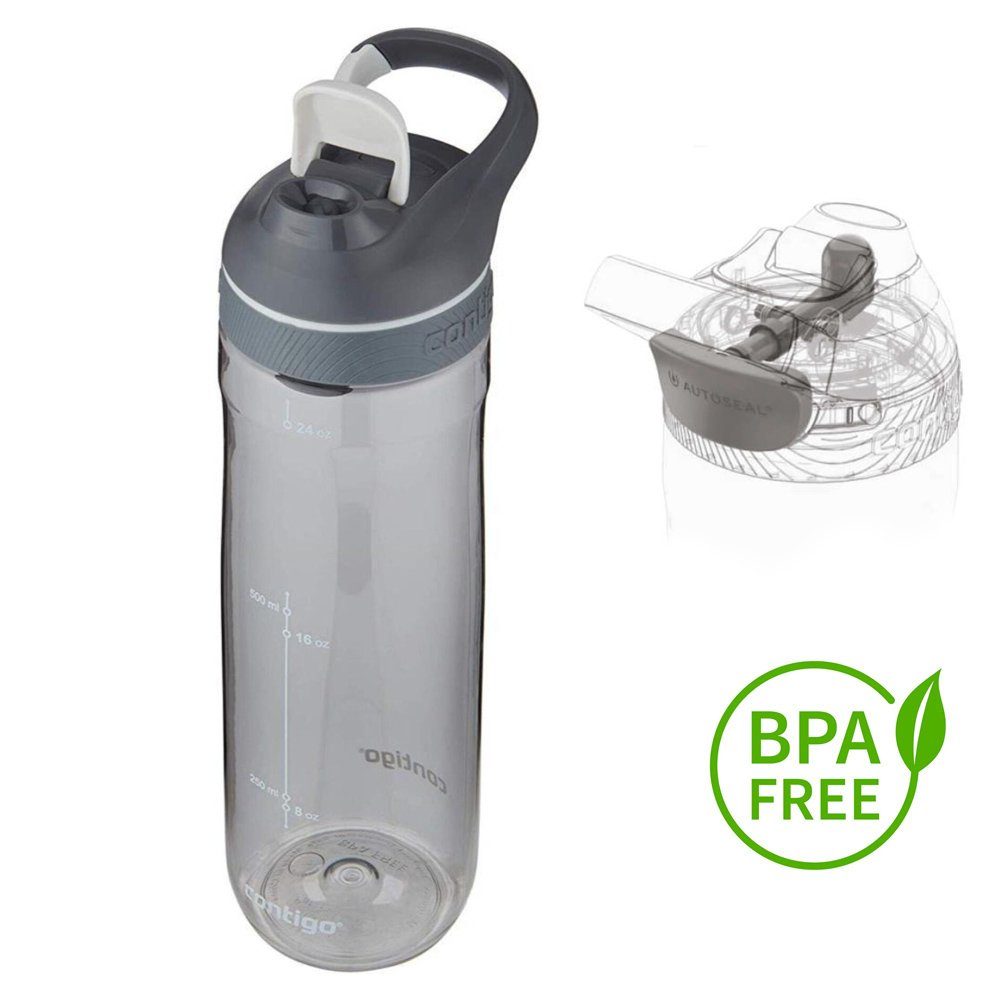 CONTIGO Isolierflasche Contigo Trinkflasche Cortland Sport Fitness Flasche - 720ml - grau