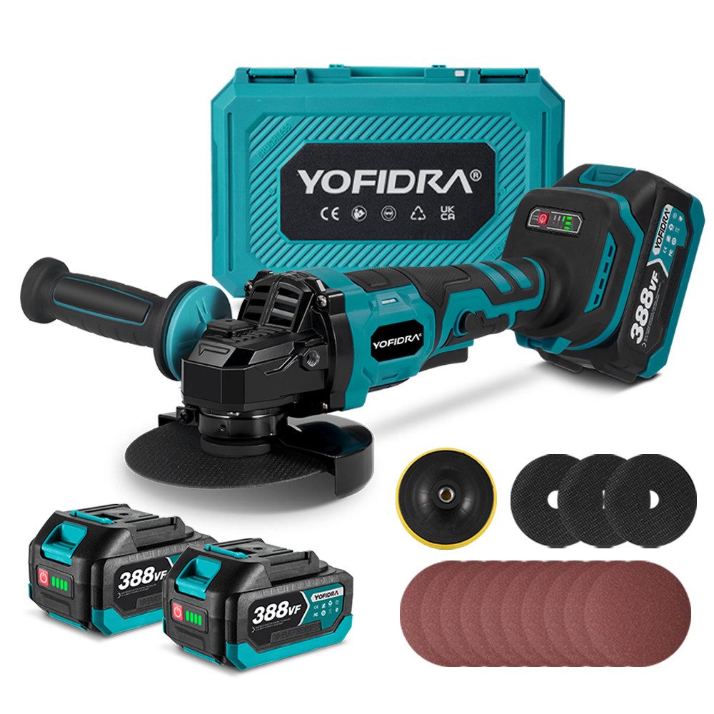 ONEVAN Akku-Winkelschleifer Akku-Winkelschleifer 125 mm, Bürstenloser günstig online kaufen
