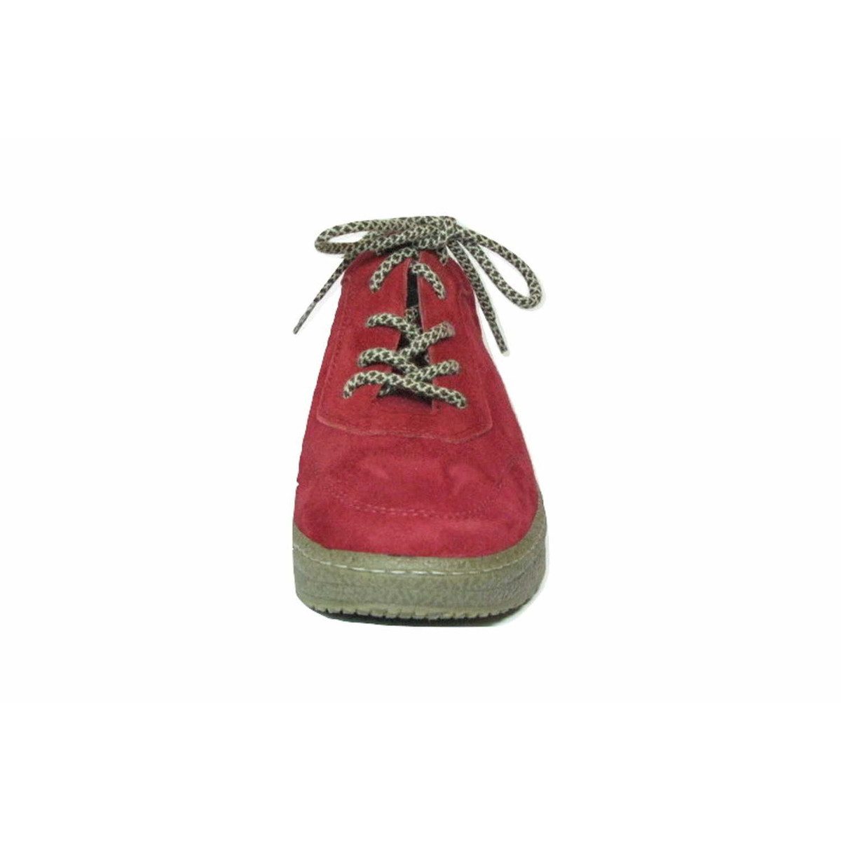 Freizeit Schnürer für Damen in rot Schnürschuh