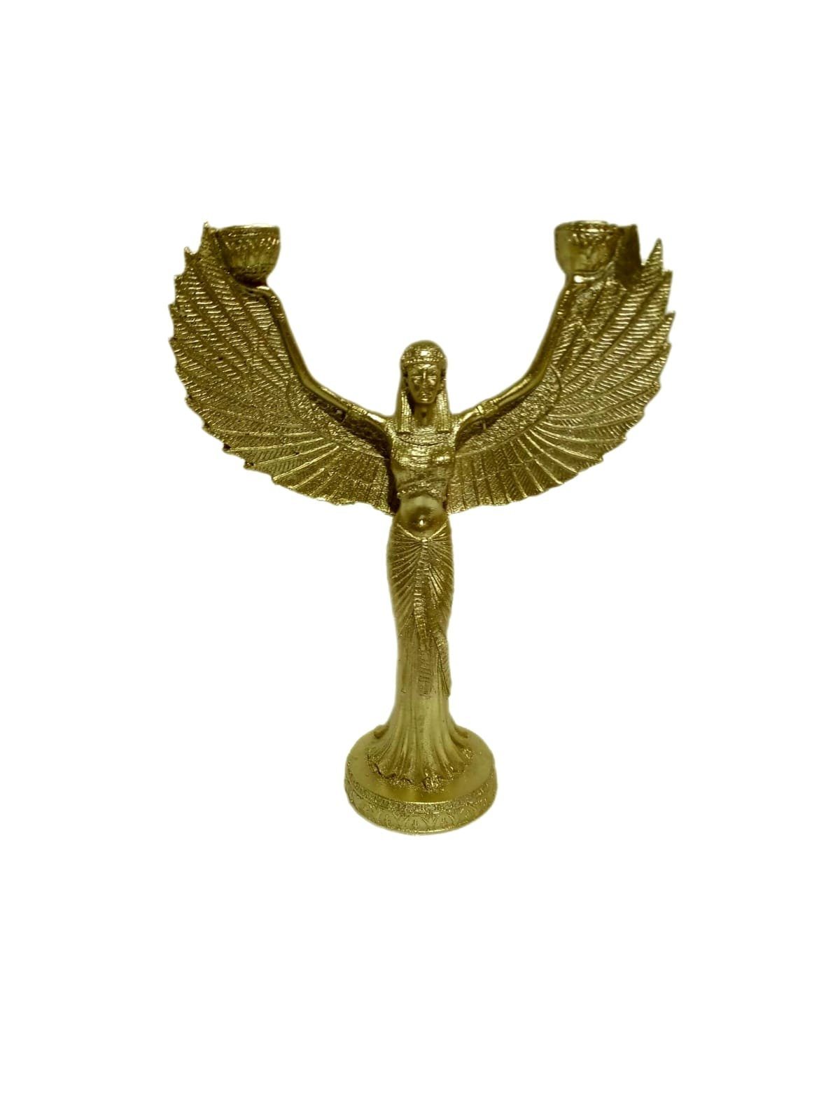 moebel17 Dekofigur Skulptur Engel Gold, Dekofigur aus Polyresin | Dekofiguren