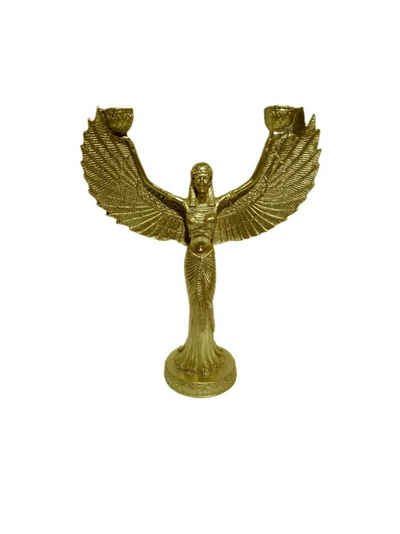 moebel17 Dekofigur Skulptur Engel Gold, Dekofigur aus Polyresin