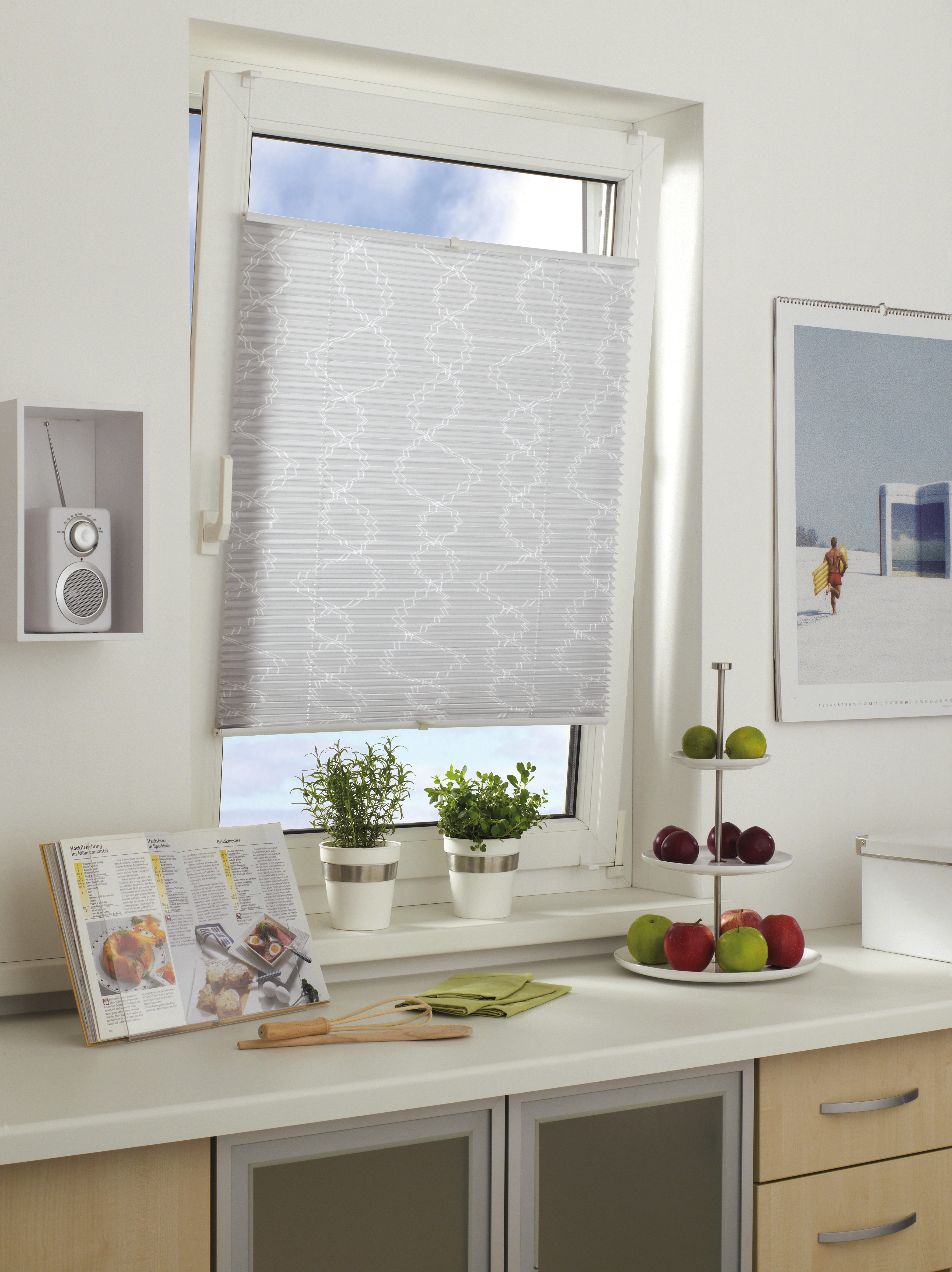 GARDINIA Plissee EASYFIX Entry mit 2 Bedienschienen, Lichtschutz, ohne Bohr günstig online kaufen