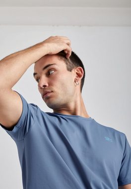 SPORTKIND Funktionsshirt Tennis T-Shirt Rundhals Herren & Jungen grau blau