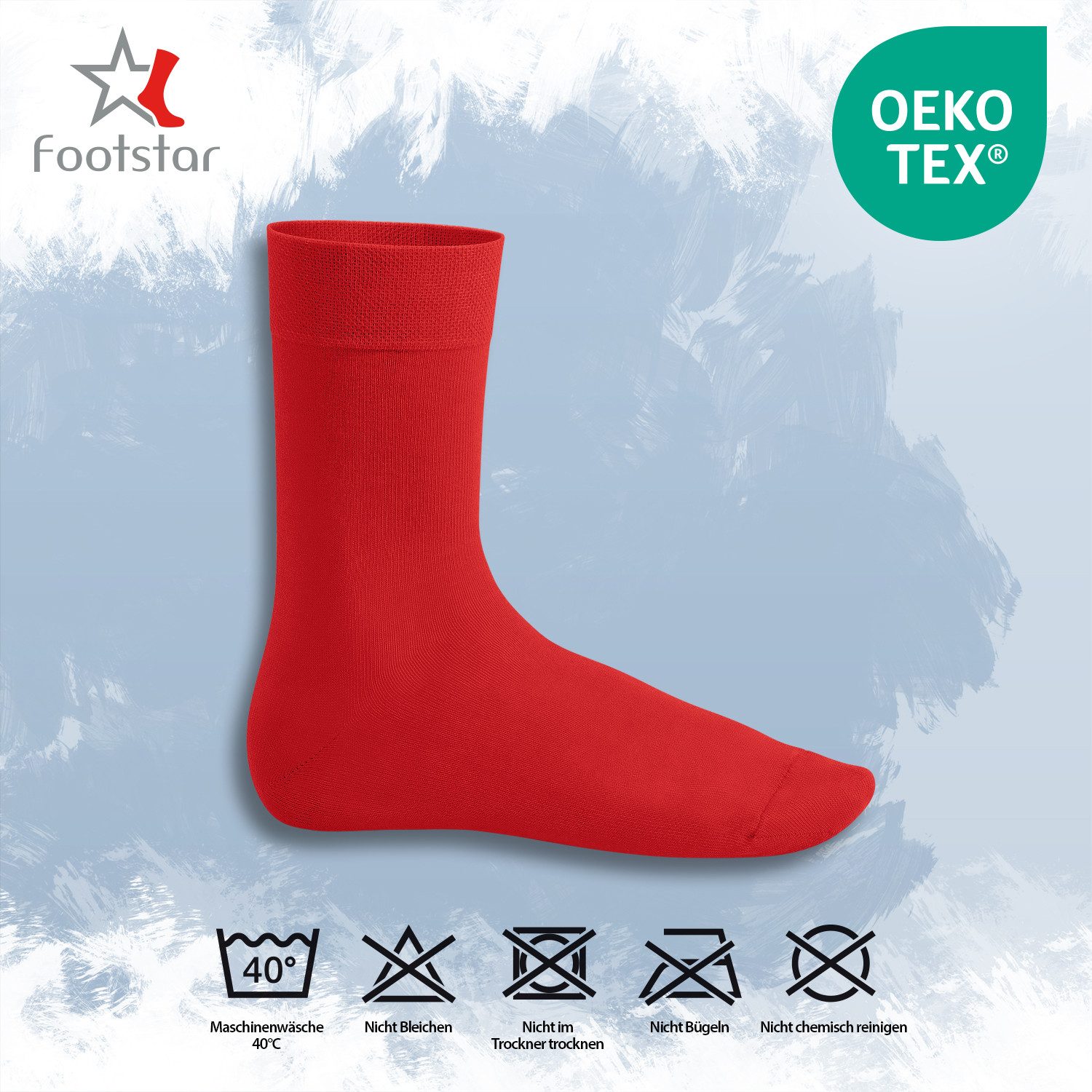 Footstar Basicsocken EVERYDAY! 10 PAAR Damen Herren Socken mit Baumwolle Basic Socken – Bild 3 von 3