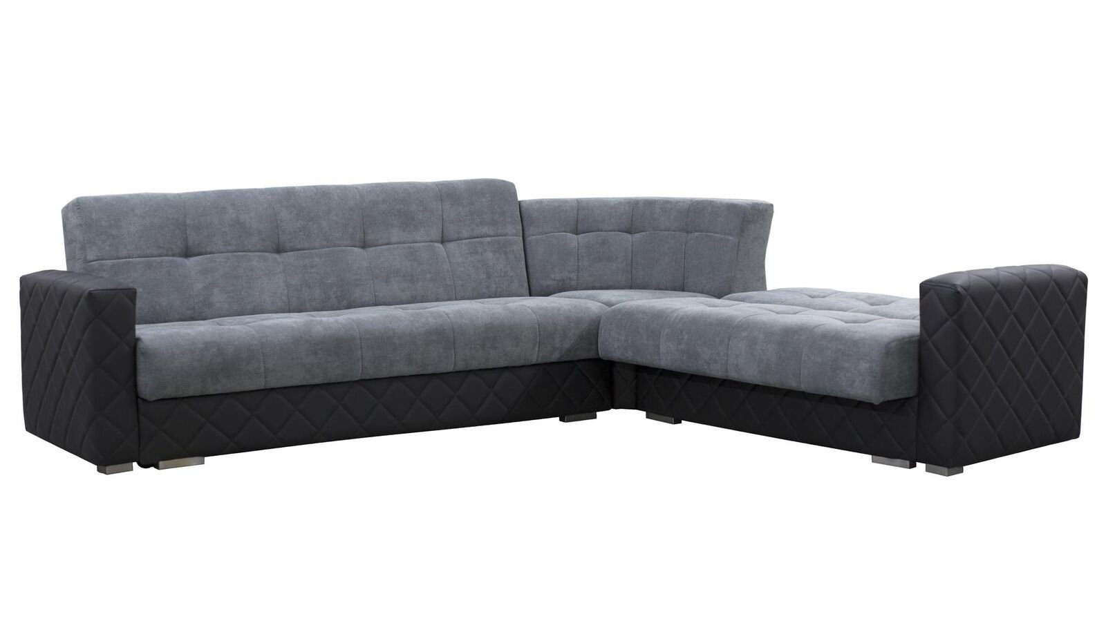 Luxus Modern L Sofa JVmoebel Form Ecksofa, Textil Couch Wohnlandschaft Ecken Stoff