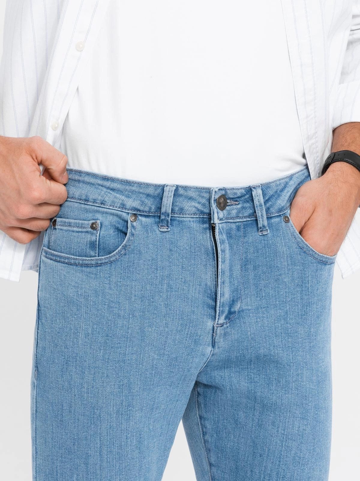 OMBRE Slim-fit-Jeans Klassische Herrenjeans SLIM FIT mit Elastan