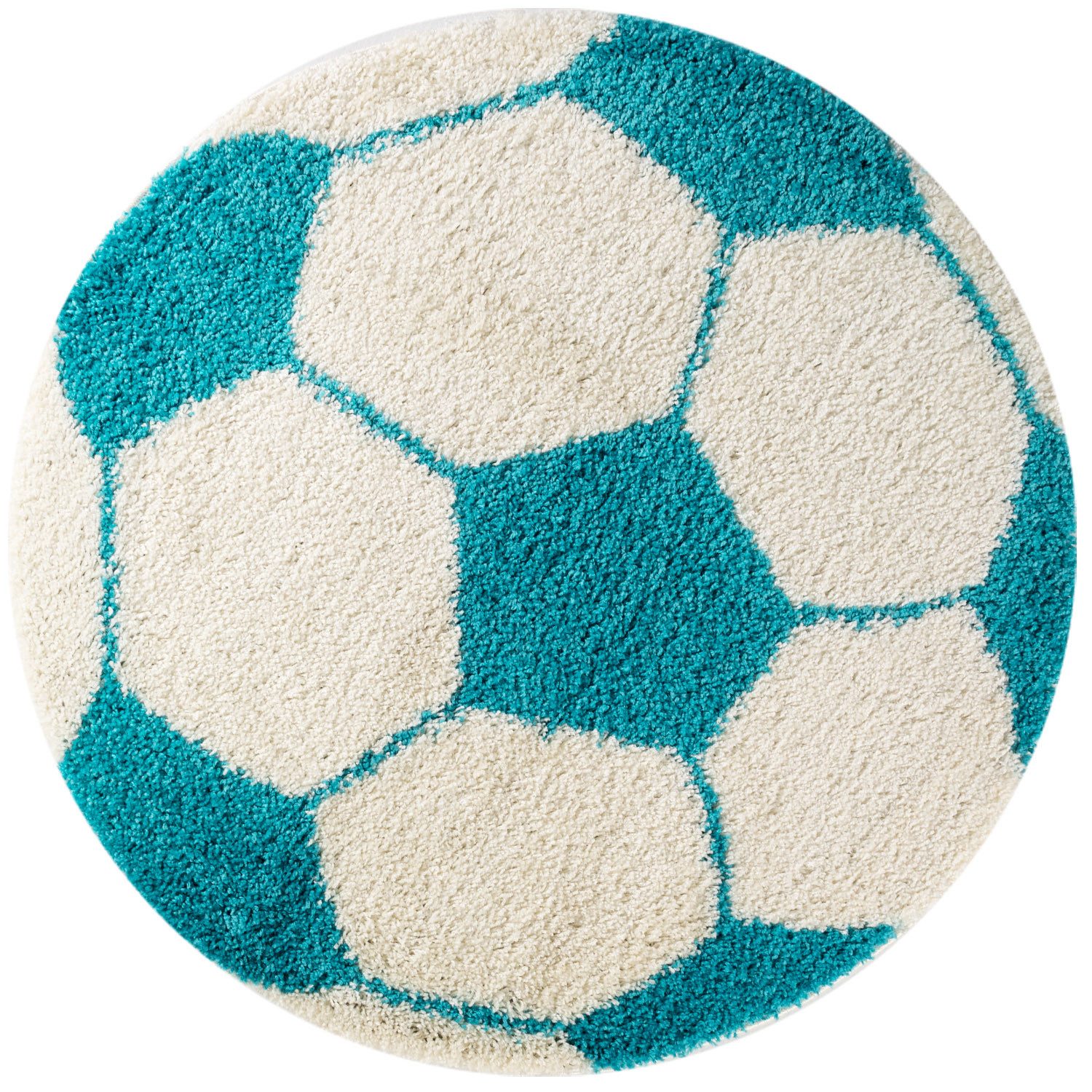 Carpettex Kinderteppich Fußball-Design, Rund, Höhe: 30 mm, Kinder Teppich F günstig online kaufen
