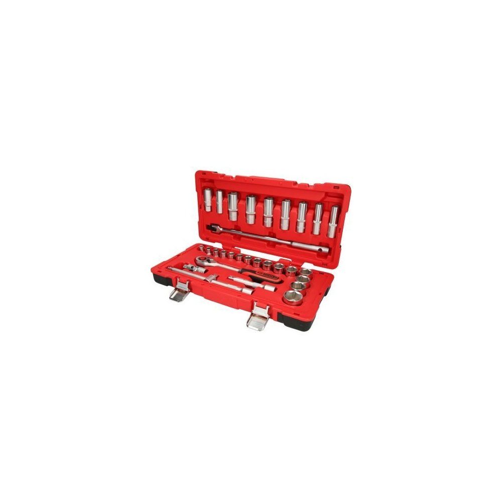 KS Tools Drehmomentschlüssel 1/2" Steckschlüssel-Satz, 30-tlg. 951.0630, 951.0630 | Steckschlüssel