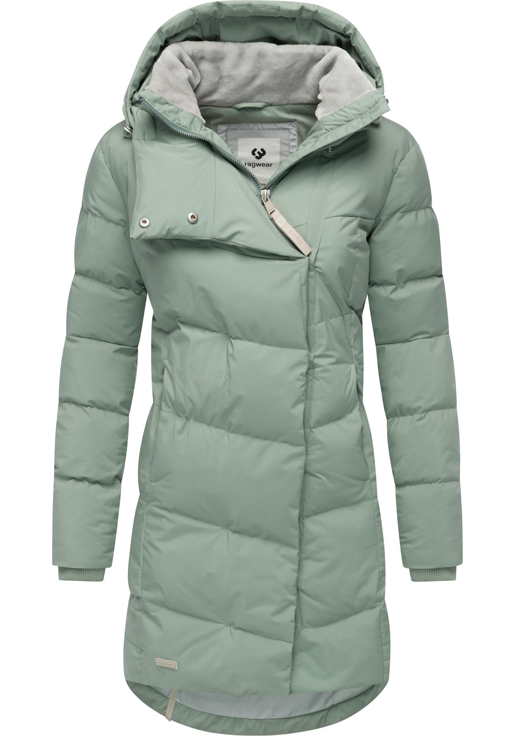 Ragwear Wintermantel Pavla Soft YOUMODO Wasserdichter Steppmantel mit Fleecekragen