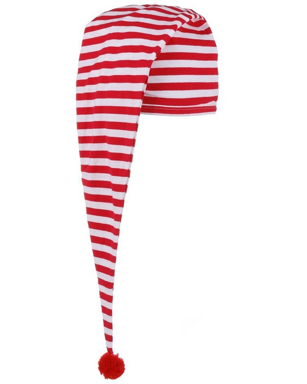 Das Kostümland Kostüm Maxi Schlafmütze für Erwachsene - Baumwolle, Rot günstig online kaufen