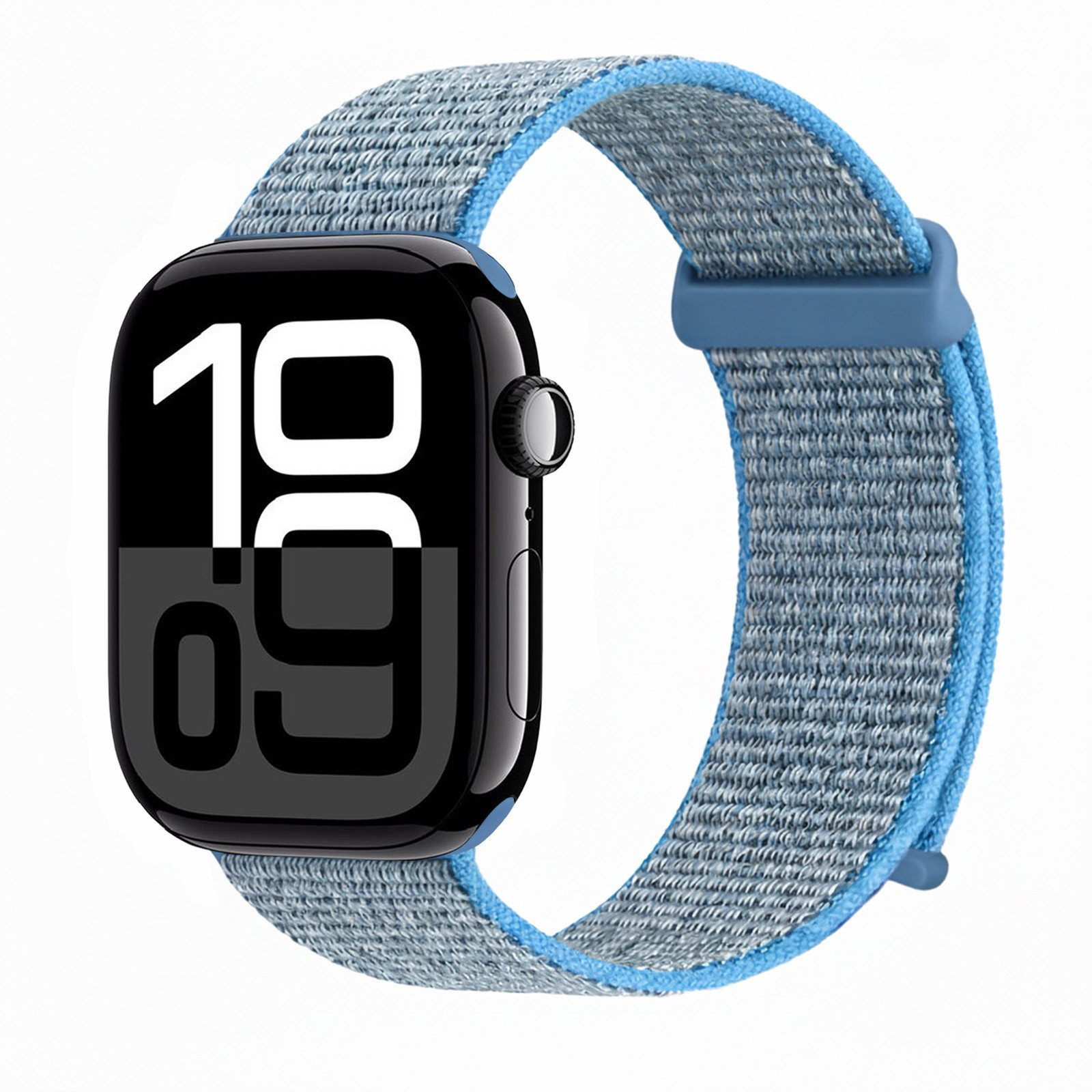 Tec-Expert Smartwatch-Armband für Apple Watch Series 11 46 mm Armband Ersatz Wechsel Band, Nylon Textil mit Klettverschluss, stufenlos Verstellbar, atmungsaktiv