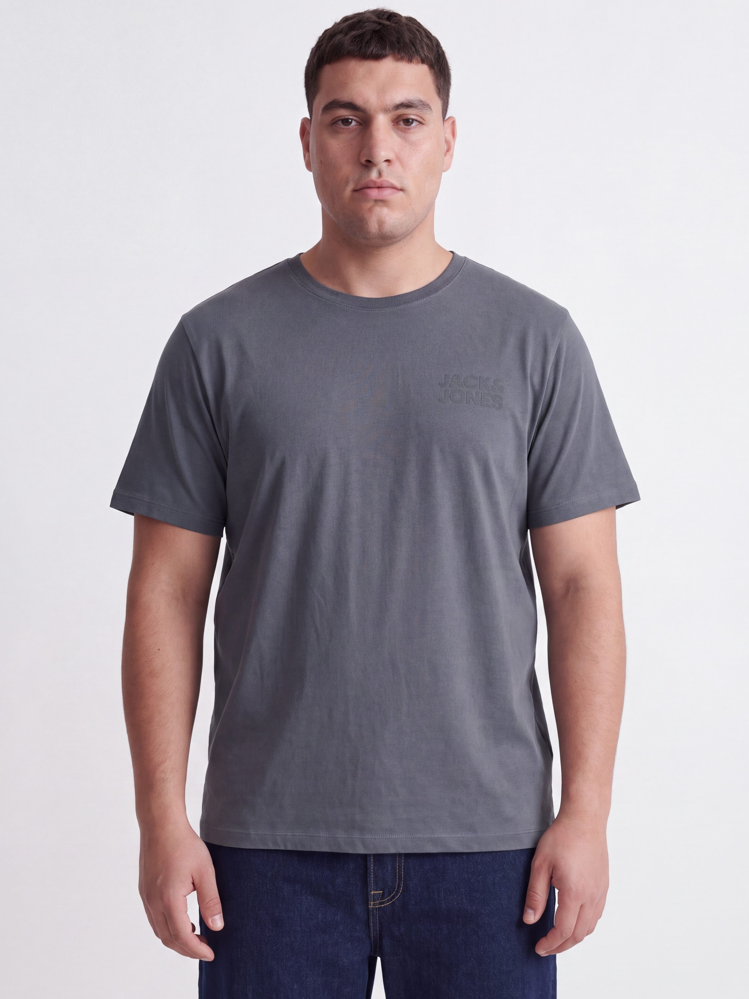 Jack & Jones PlusSize Rundhalsshirt JJECORP LOGO TEE SS O-NECK NOOS PLS Baumwolle, regular fit – Bild 2 von 5