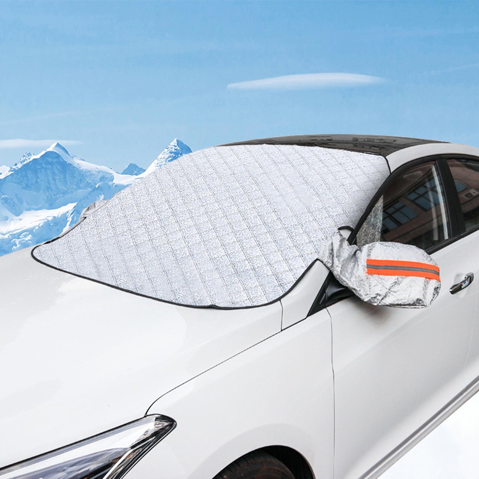 Windschutzscheibenabdeckung für Auto Weiß