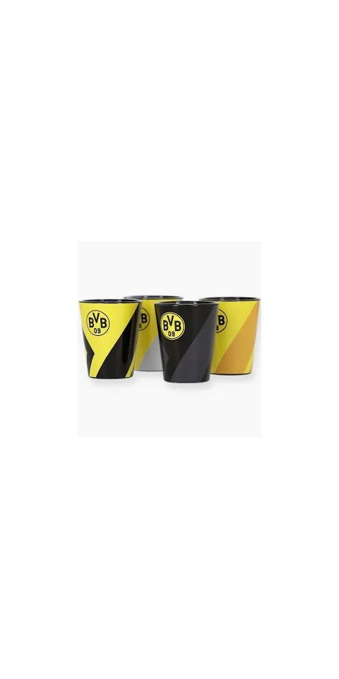 BVB Tasse BVB Schnapsglas 4er-Set