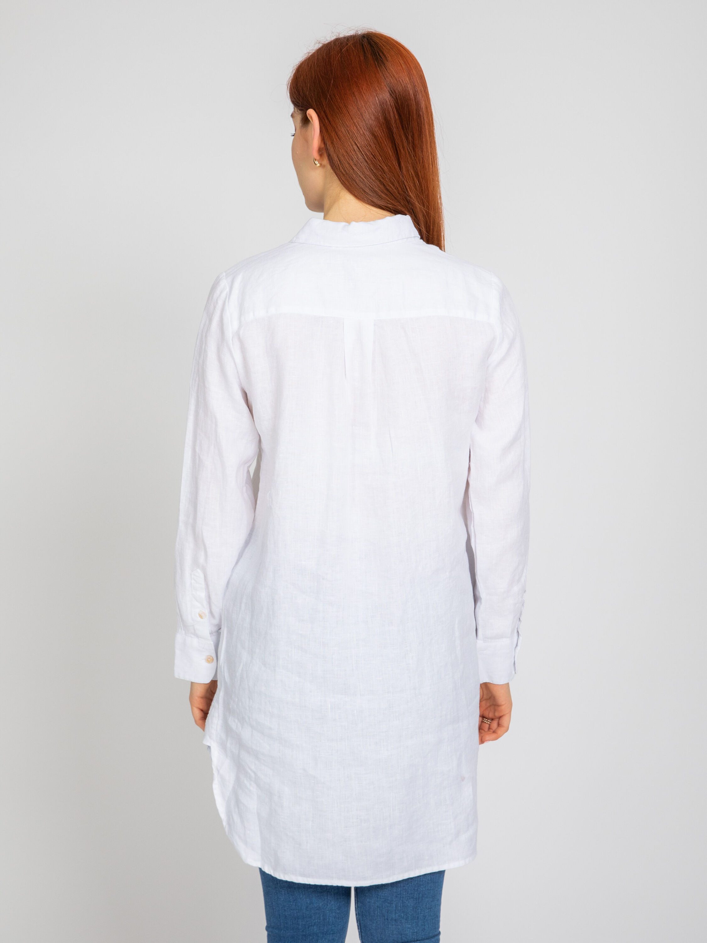 VICCI Germany Langarmbluse in Melange-Leinen mit feinen Biesendetails günstig online kaufen