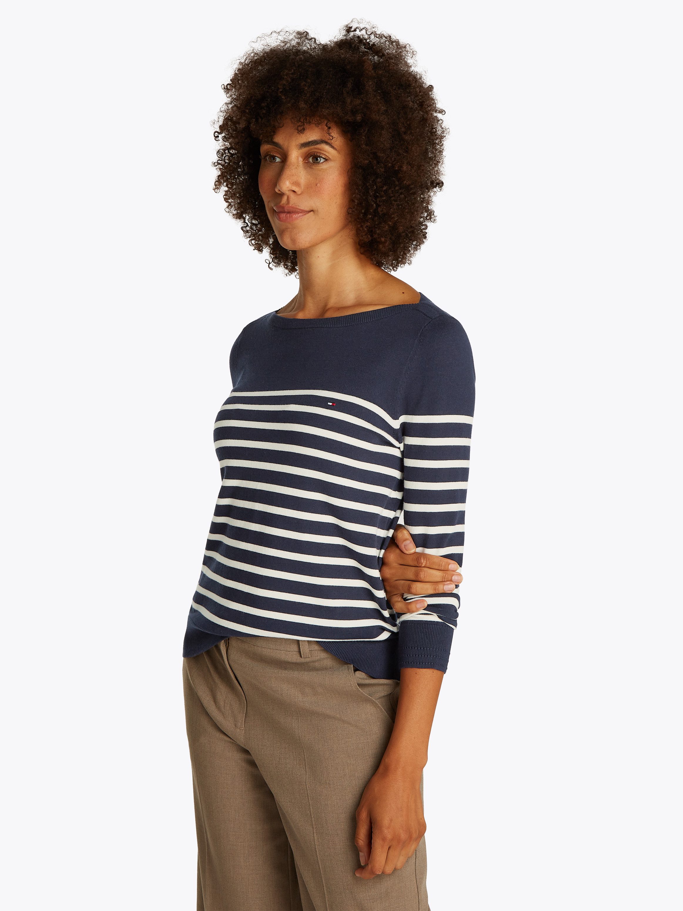 Tommy Hilfiger Strickpullover CO JERSEY STITCH günstig online kaufen