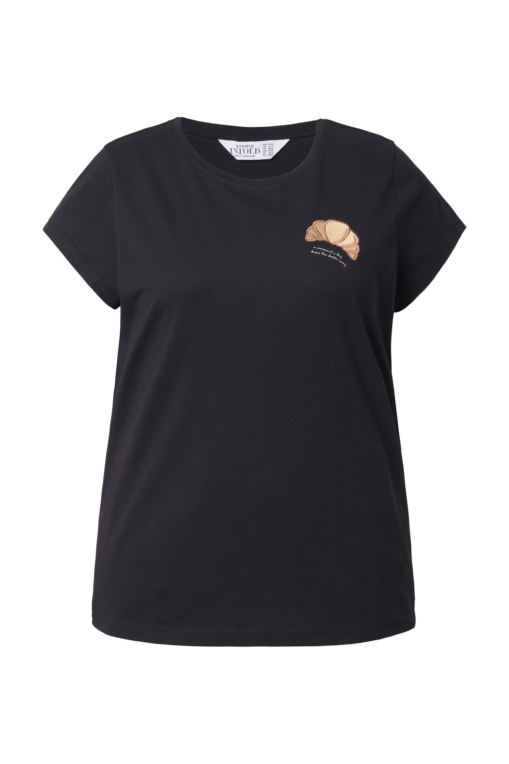 Studio Untold T-Shirt T-Shirt Slim Shape Croissant Stick günstig online kaufen