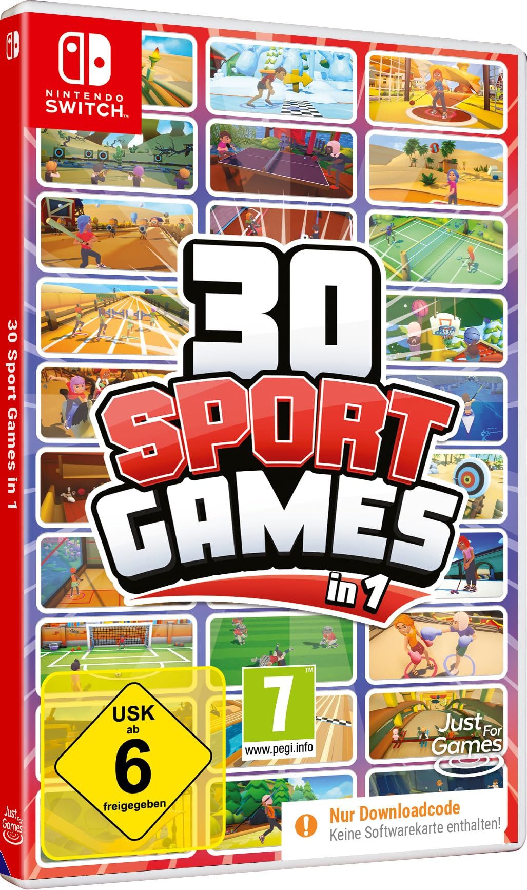 30 Sport Games in 1 - Sport Spiele für Switch - Code in a Box (Code in a Box), Nintendo Switch