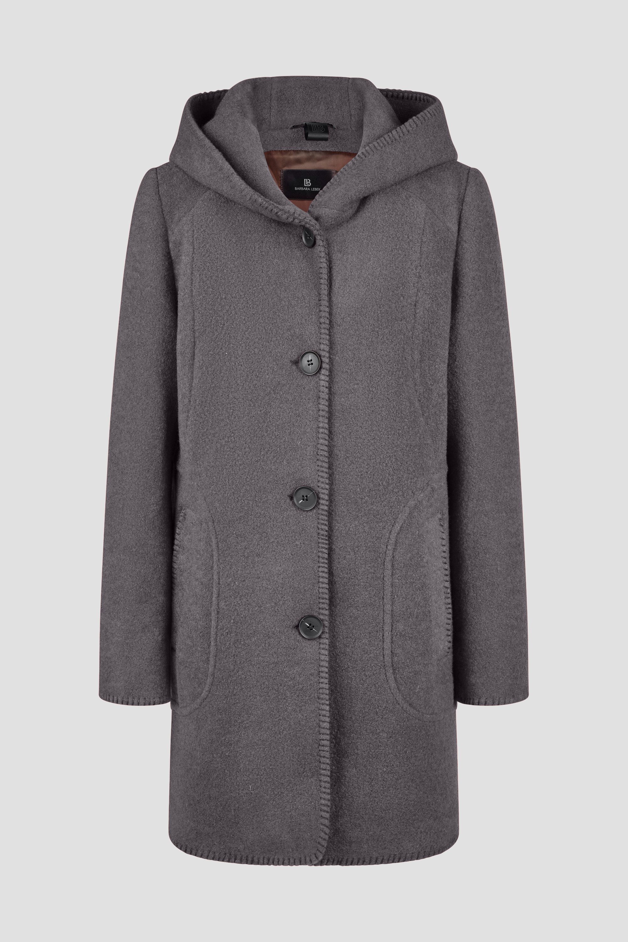 Barbara Lebek Wolljacke Wintermantel oder Damenmantel mit Innentasche
