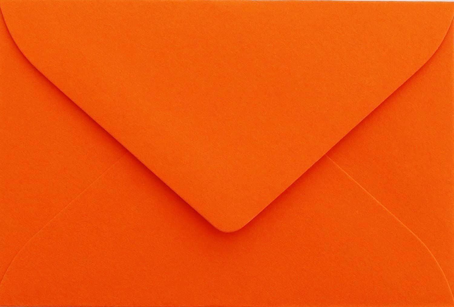 Briefumschläge24Plus Briefumschlag 25 Mini 5,0 x 7,0 cm Конверты Mini größe Mandarine, 50 x 70 mm Конверты Mini Recyceltes Material
