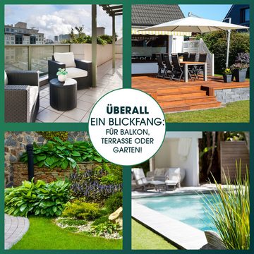 EASYmaxx Dekokugel Solar Gartenlampe Farbwechsel weiß 30cm (Outdoor), ideal für Garten, Terrasse, Balkon