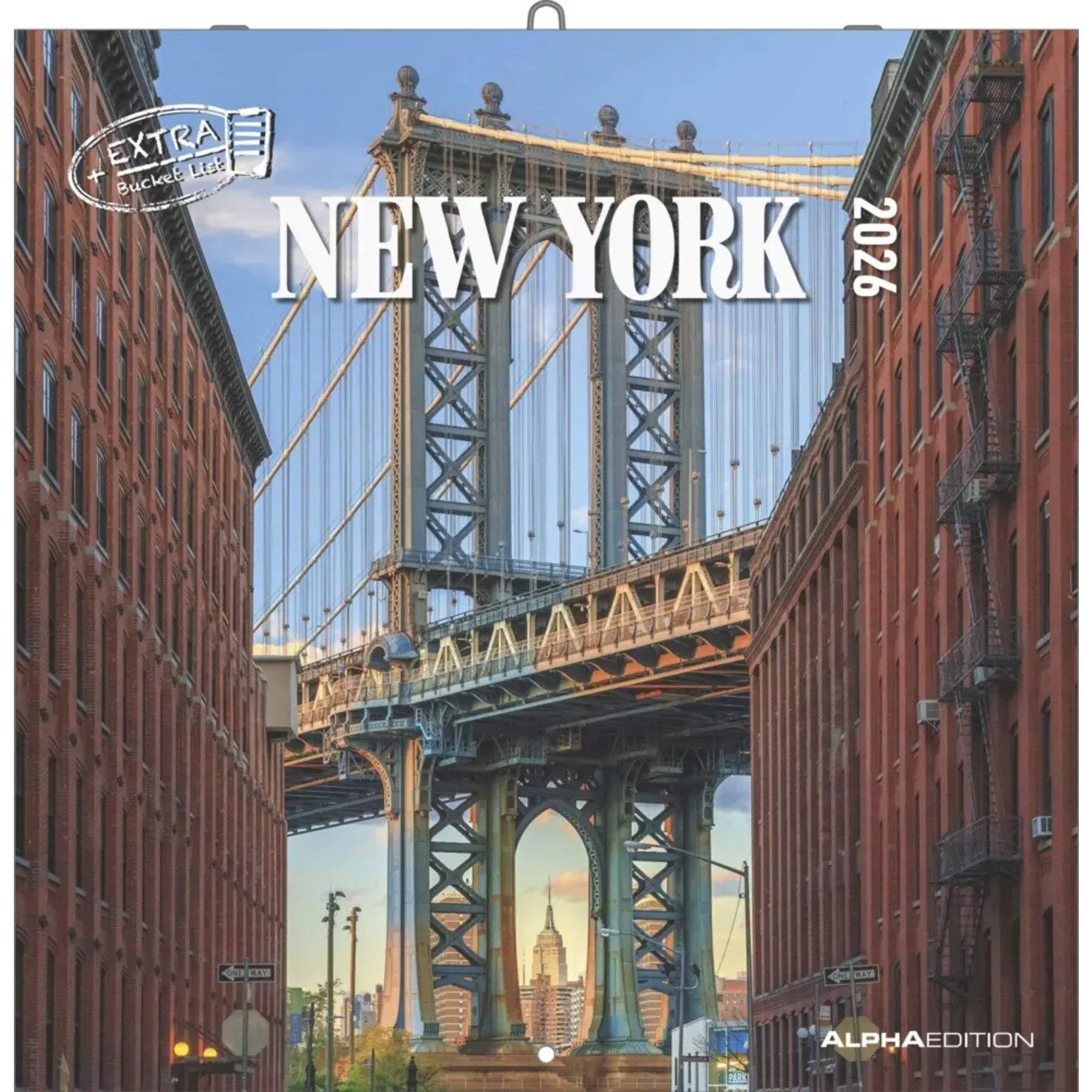 Alpha Edition Wandkalender Alpha Edition - New York 2026 - Broschürenkalender 30x30 cm -...